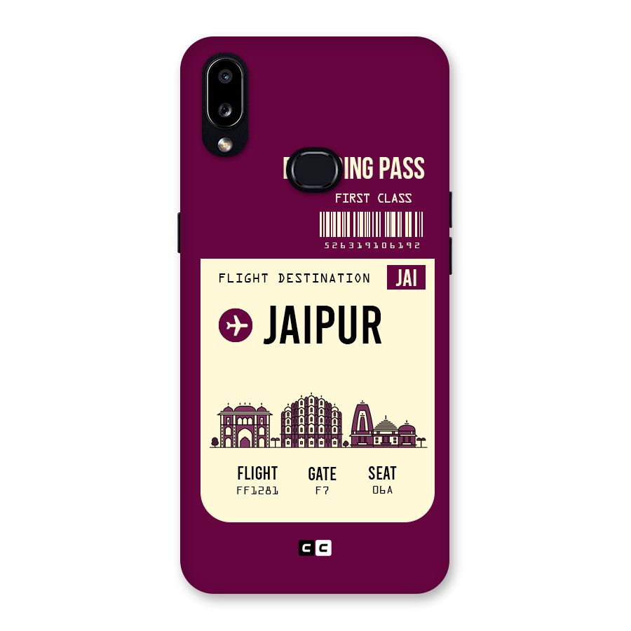 Jaipur Boarding Pass Back Case for Galaxy A10s