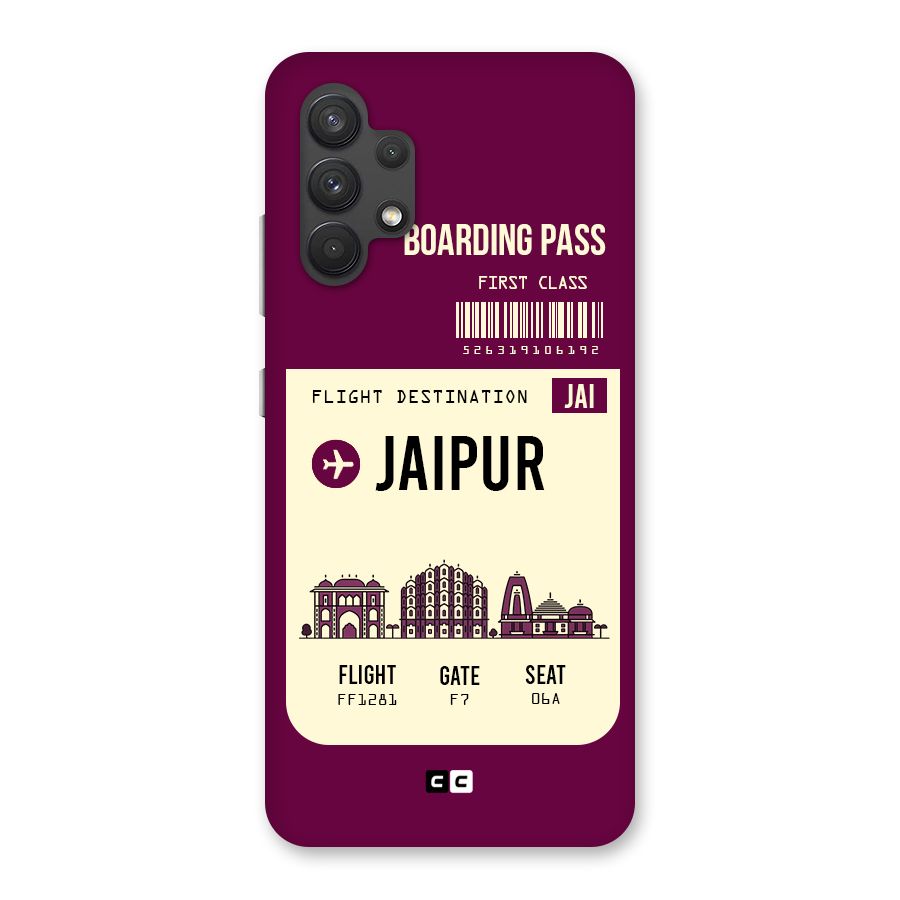 Jaipur Boarding Pass Back Case for Galaxy A32