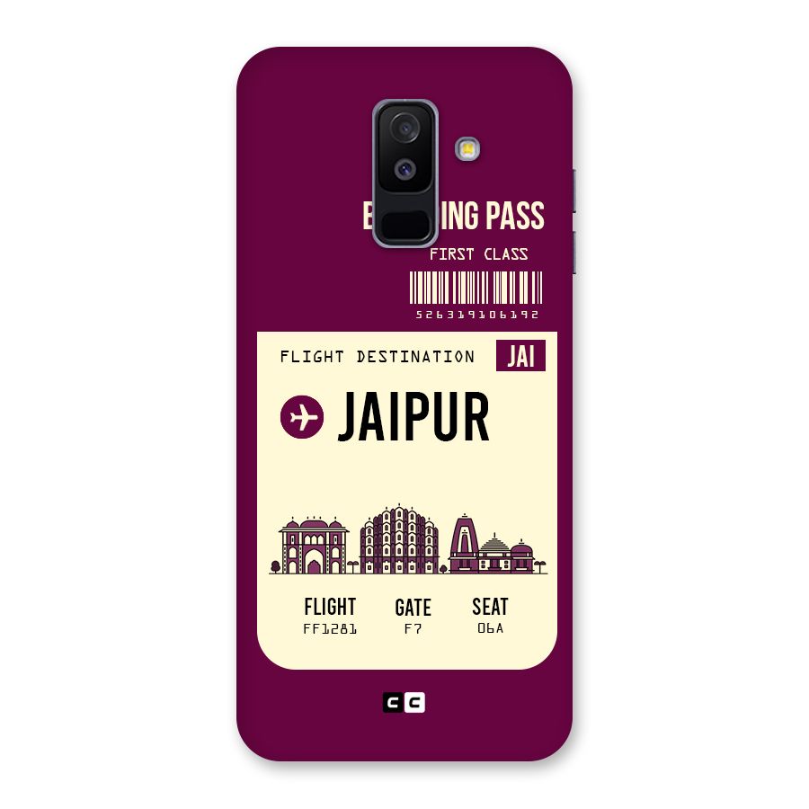 Jaipur Boarding Pass Back Case for Galaxy A6 Plus