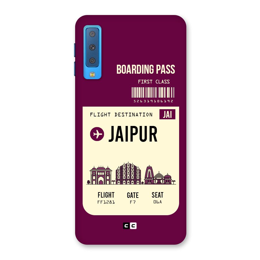 Jaipur Boarding Pass Back Case for Galaxy A7 (2018)