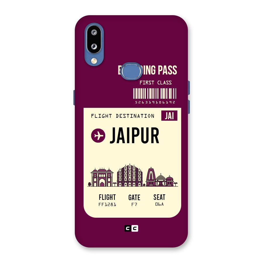 Jaipur Boarding Pass Back Case for Galaxy M01s