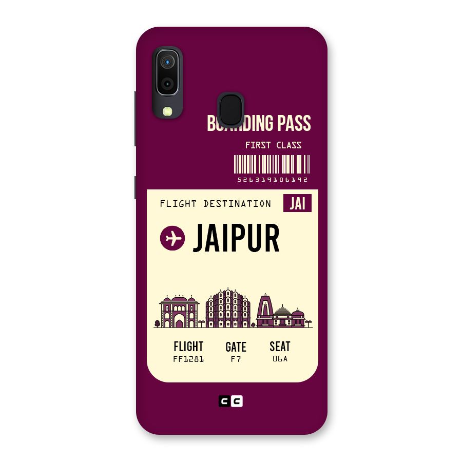 Jaipur Boarding Pass Back Case for Galaxy M10s