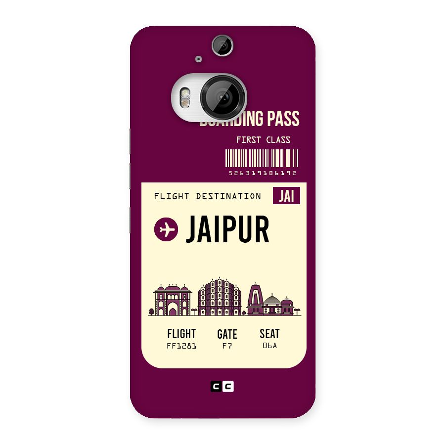Jaipur Boarding Pass Back Case for HTC One M9 Plus
