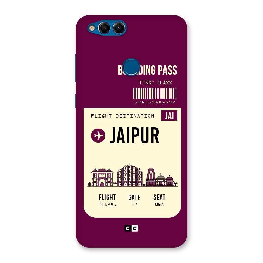 Jaipur Boarding Pass Back Case for Honor 7X