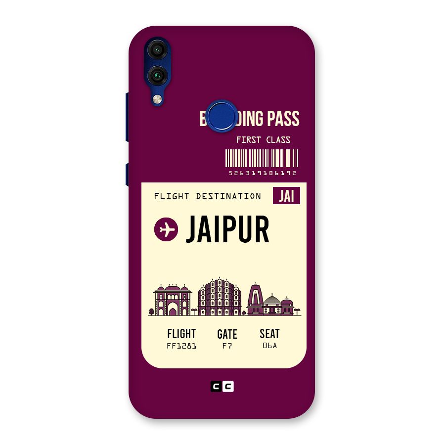 Jaipur Boarding Pass Back Case for Honor 8C