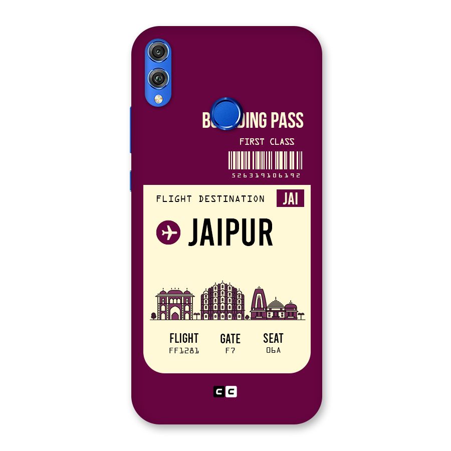 Jaipur Boarding Pass Back Case for Honor 8X