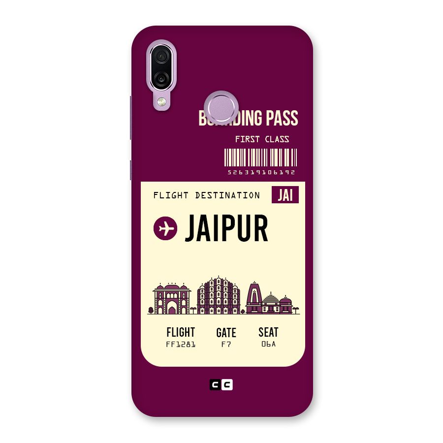 Jaipur Boarding Pass Back Case for Honor Play