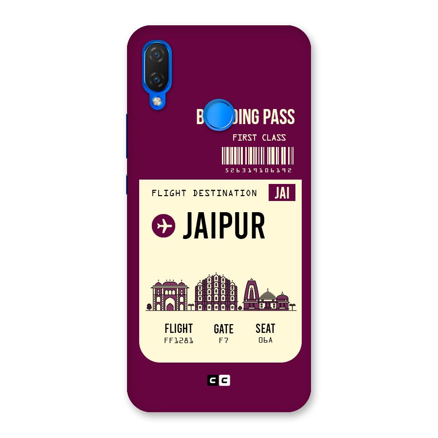 Jaipur Boarding Pass Back Case for Huawei P Smart+