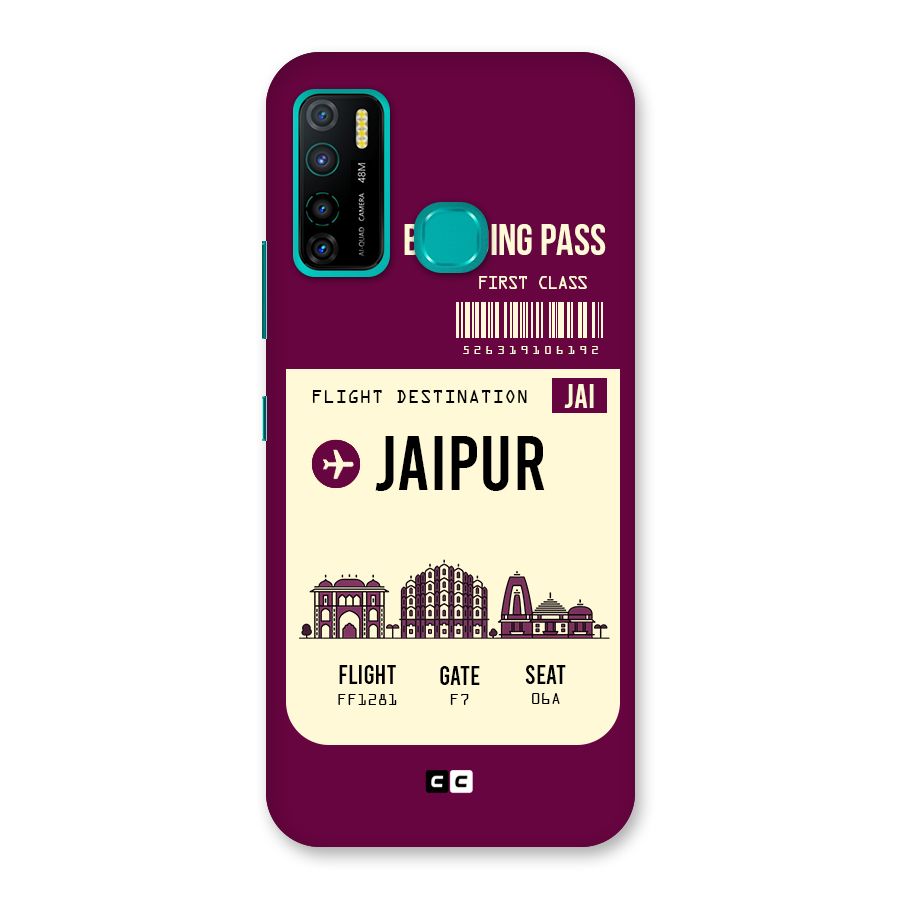 Jaipur Boarding Pass Back Case for Infinix Hot 9 Pro