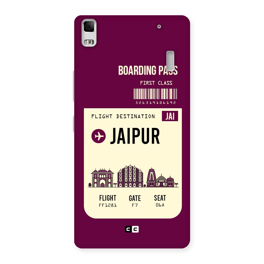 Jaipur Boarding Pass Back Case for Lenovo A7000