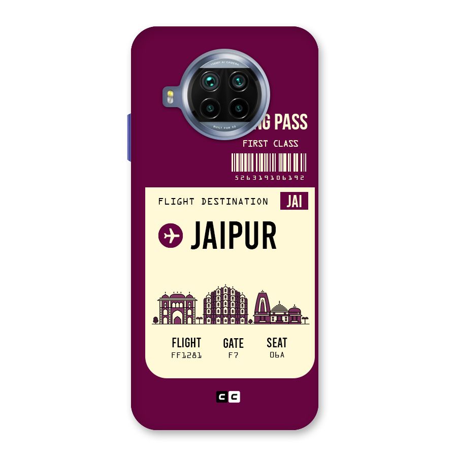 Jaipur Boarding Pass Back Case for Mi 10i