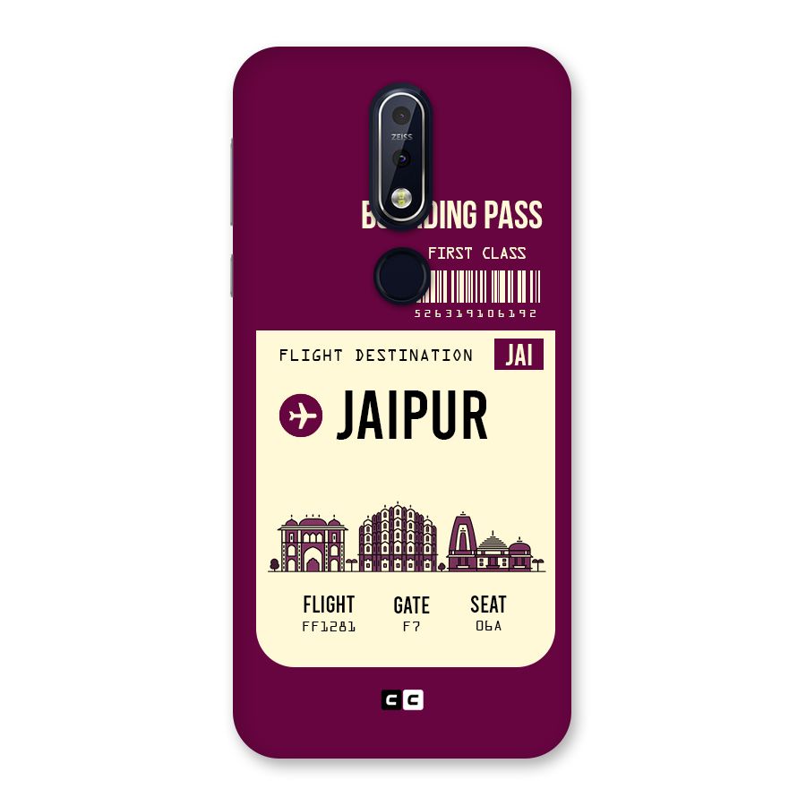 Jaipur Boarding Pass Back Case for Nokia 7.1