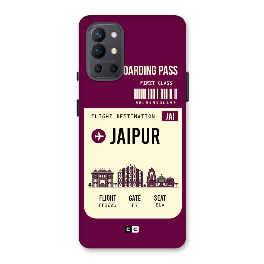 Jaipur Boarding Pass Back Case for OnePlus 9R