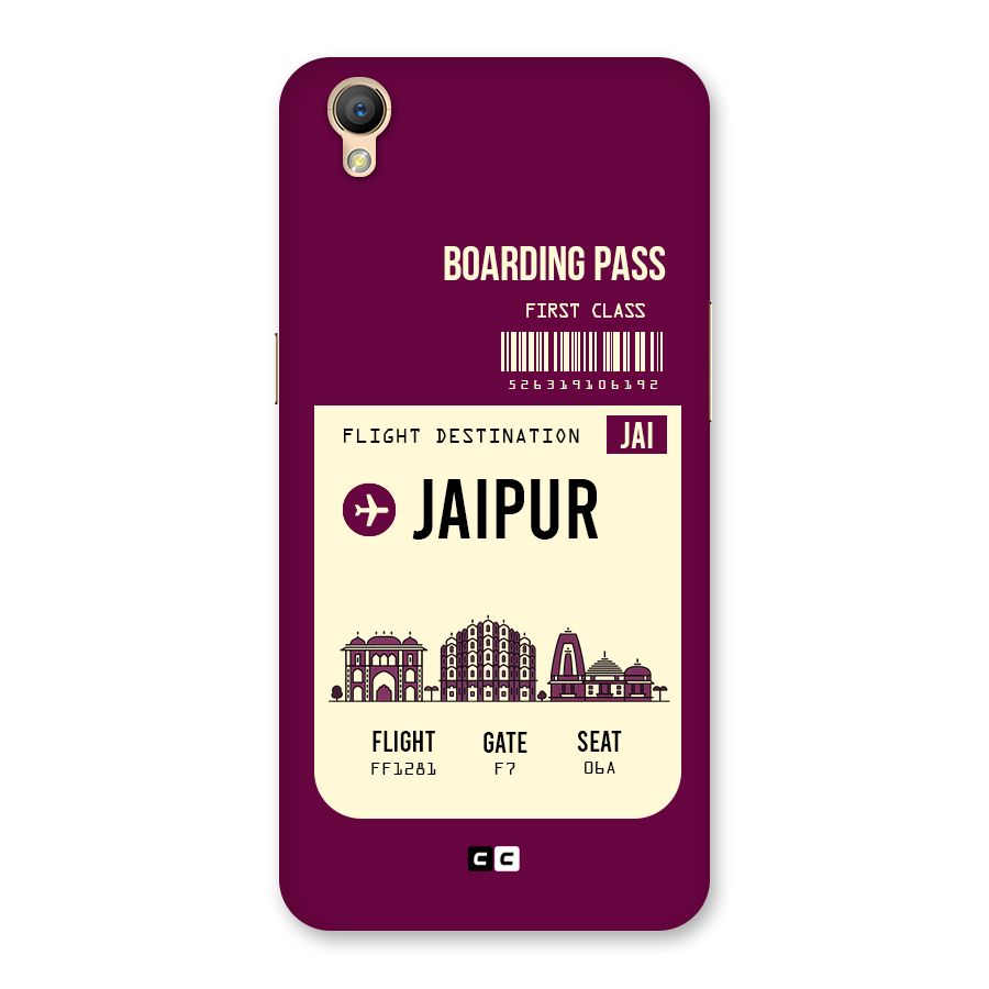 Jaipur Boarding Pass Back Case for Oppo A37