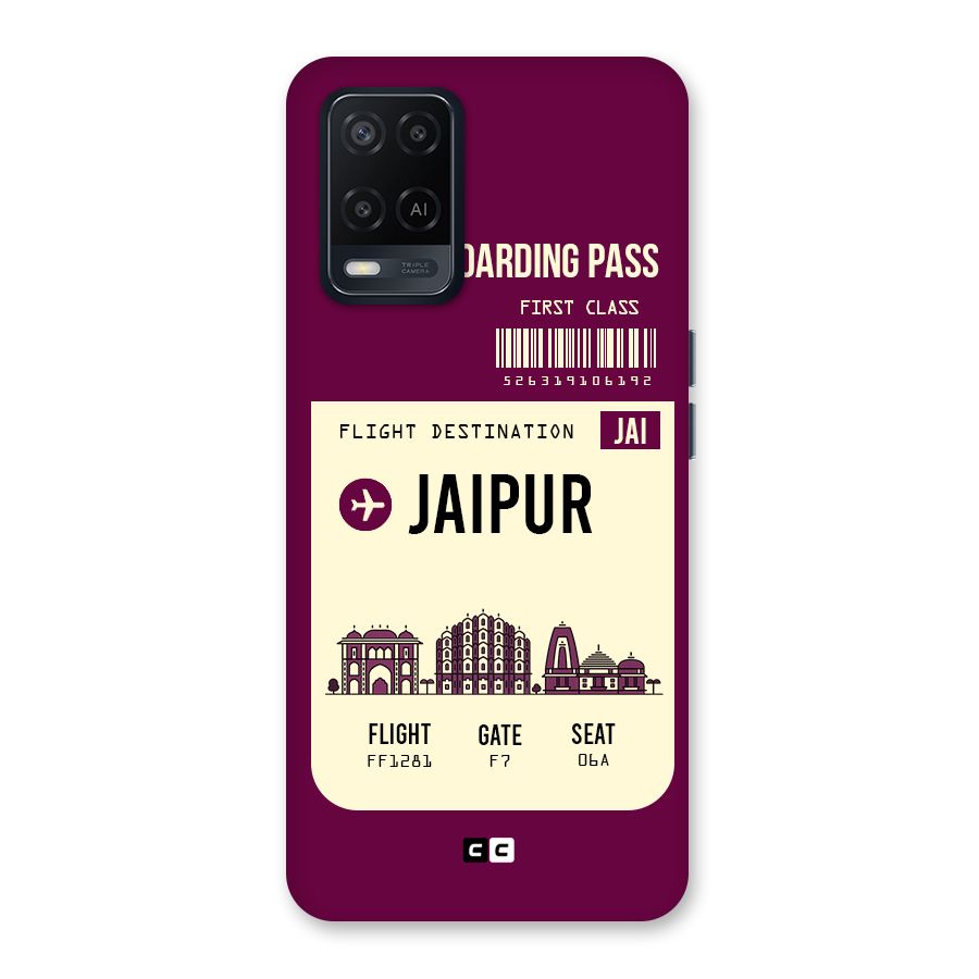 Jaipur Boarding Pass Back Case for Oppo A54