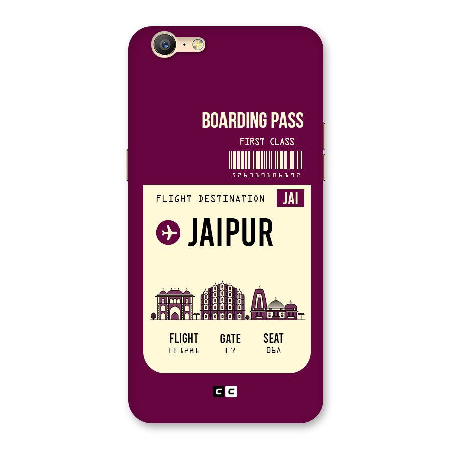 Jaipur Boarding Pass Back Case for Oppo A57