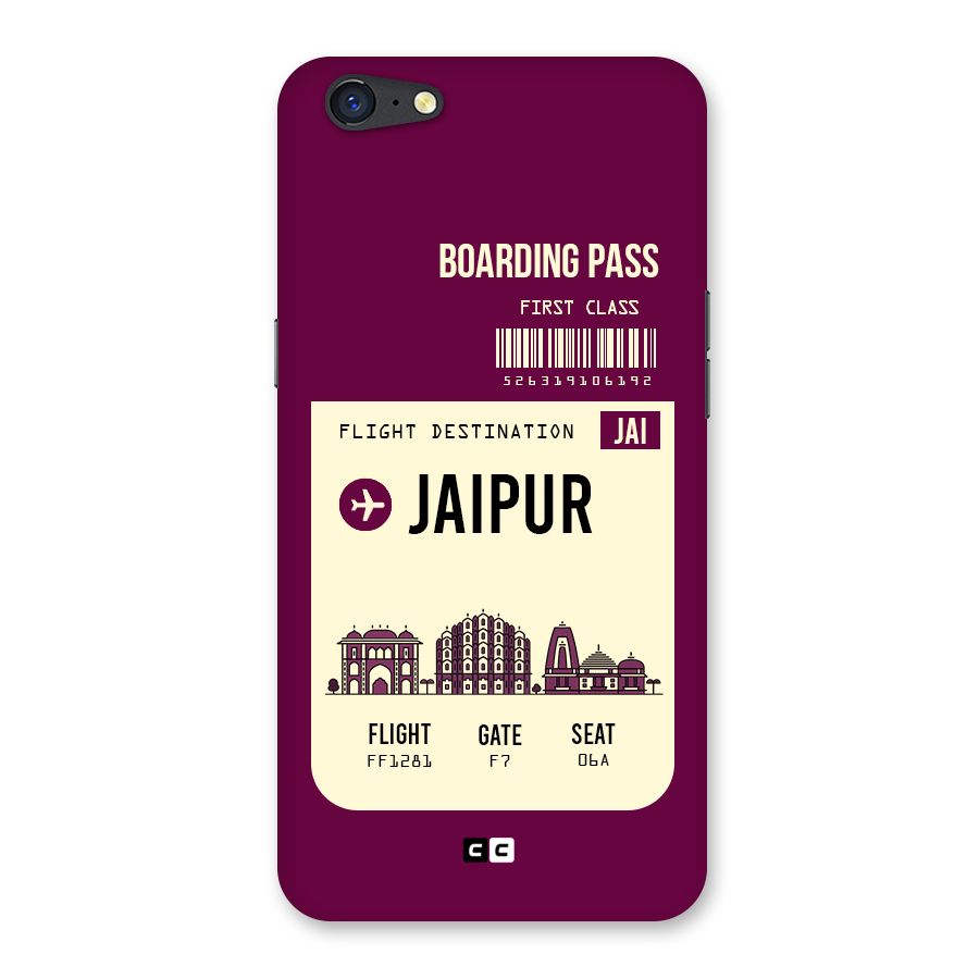 Jaipur Boarding Pass Back Case for Oppo A71