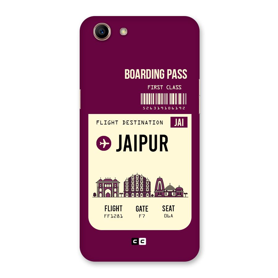 Jaipur Boarding Pass Back Case for Oppo A83 (2018)