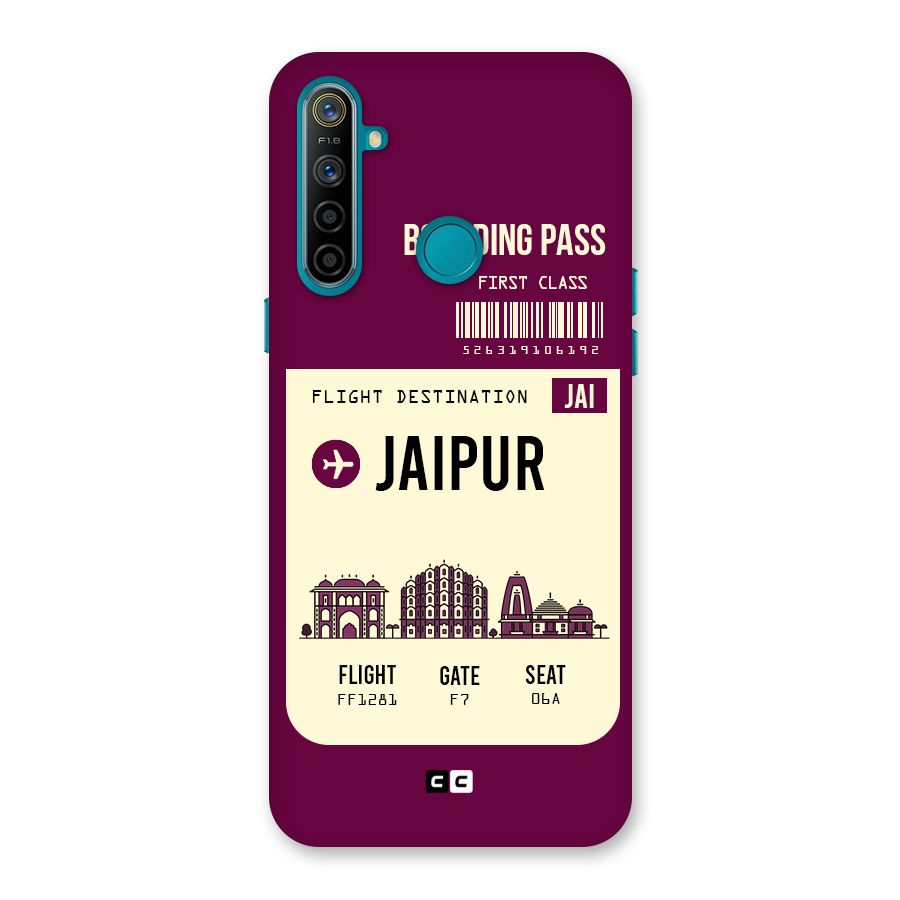 Jaipur Boarding Pass Back Case for Realme 5i