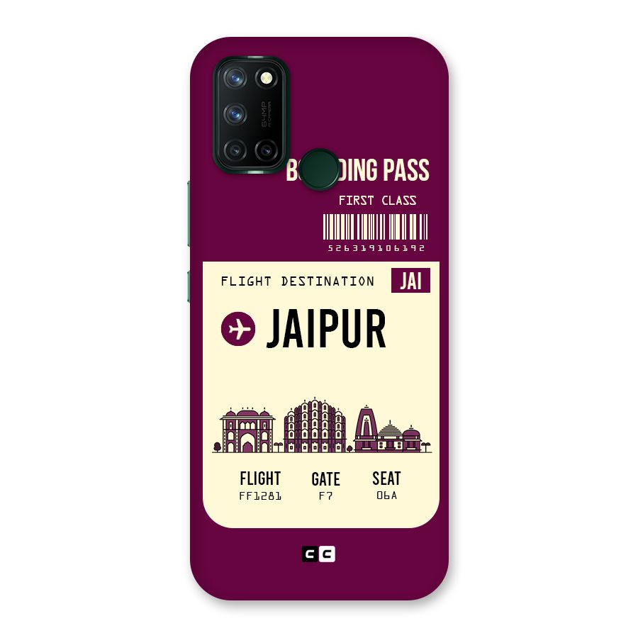 Jaipur Boarding Pass Back Case for Realme 7i