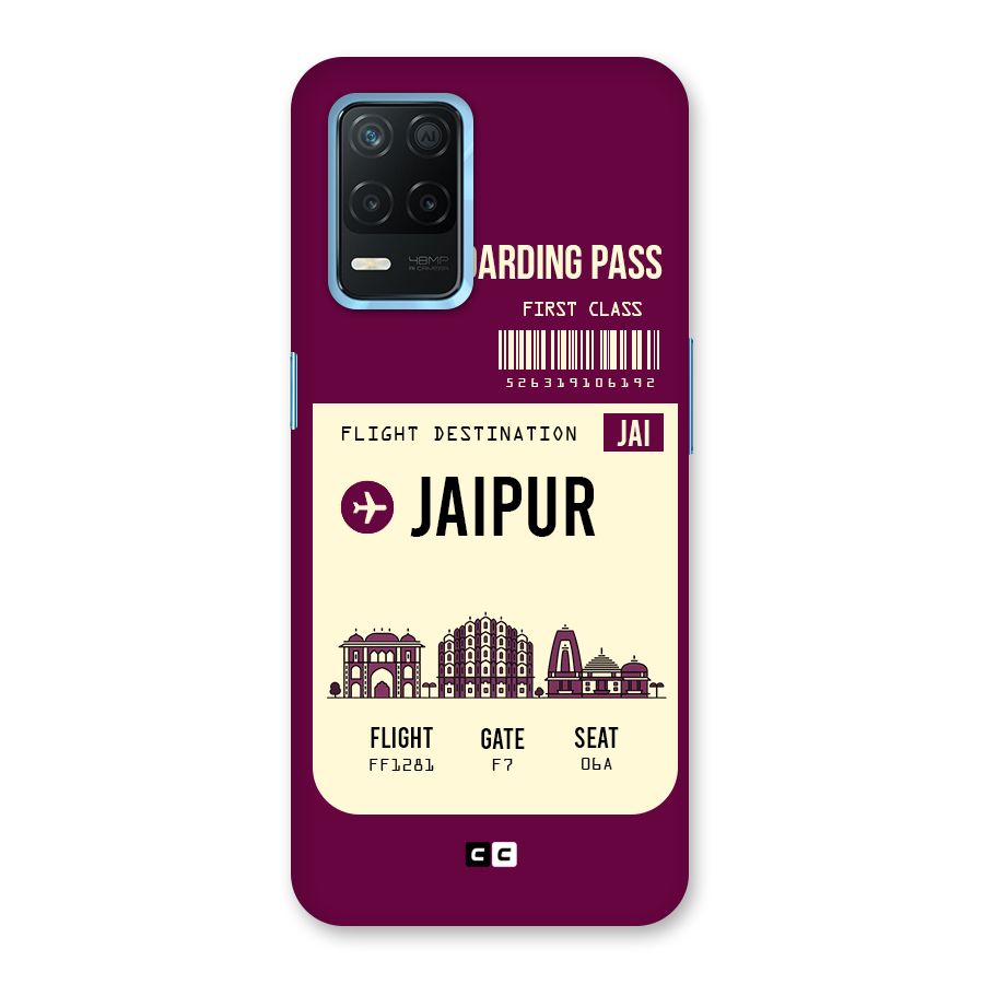 Jaipur Boarding Pass Back Case for Realme 8s 5G