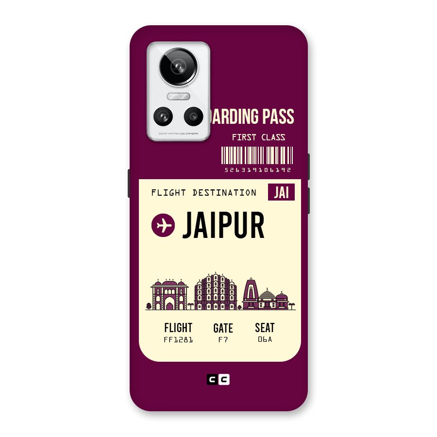 Jaipur Boarding Pass Back Case for Realme GT Neo 3