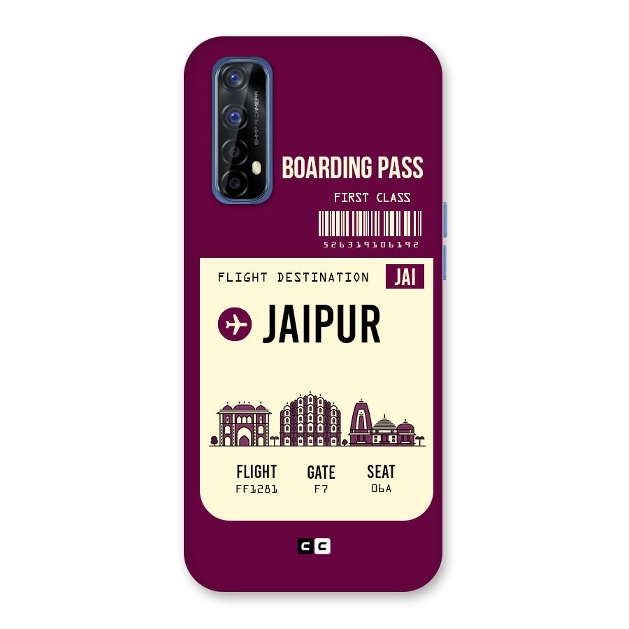 Jaipur Boarding Pass Back Case for Realme Narzo 20 Pro