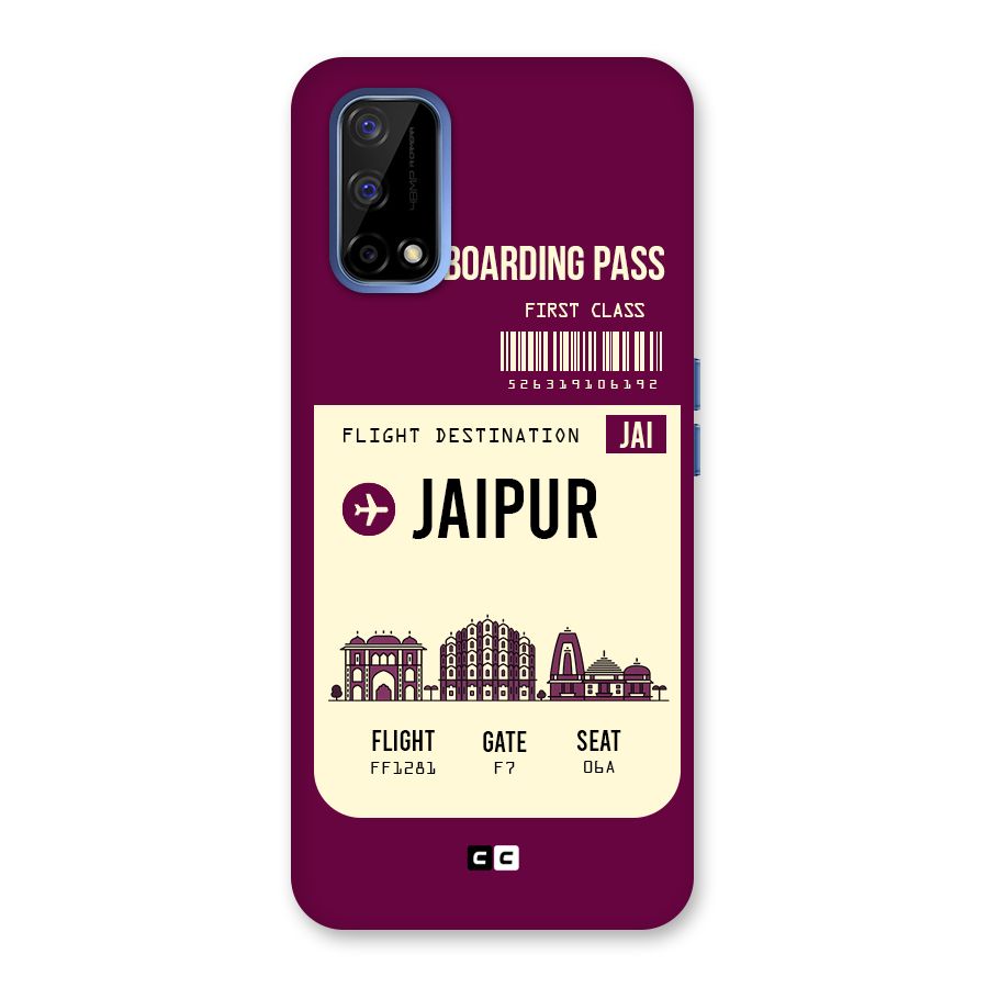 Jaipur Boarding Pass Back Case for Realme Narzo 30 Pro