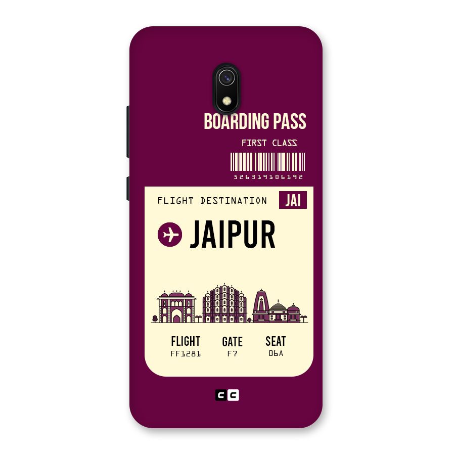 Jaipur Boarding Pass Back Case for Redmi 8A