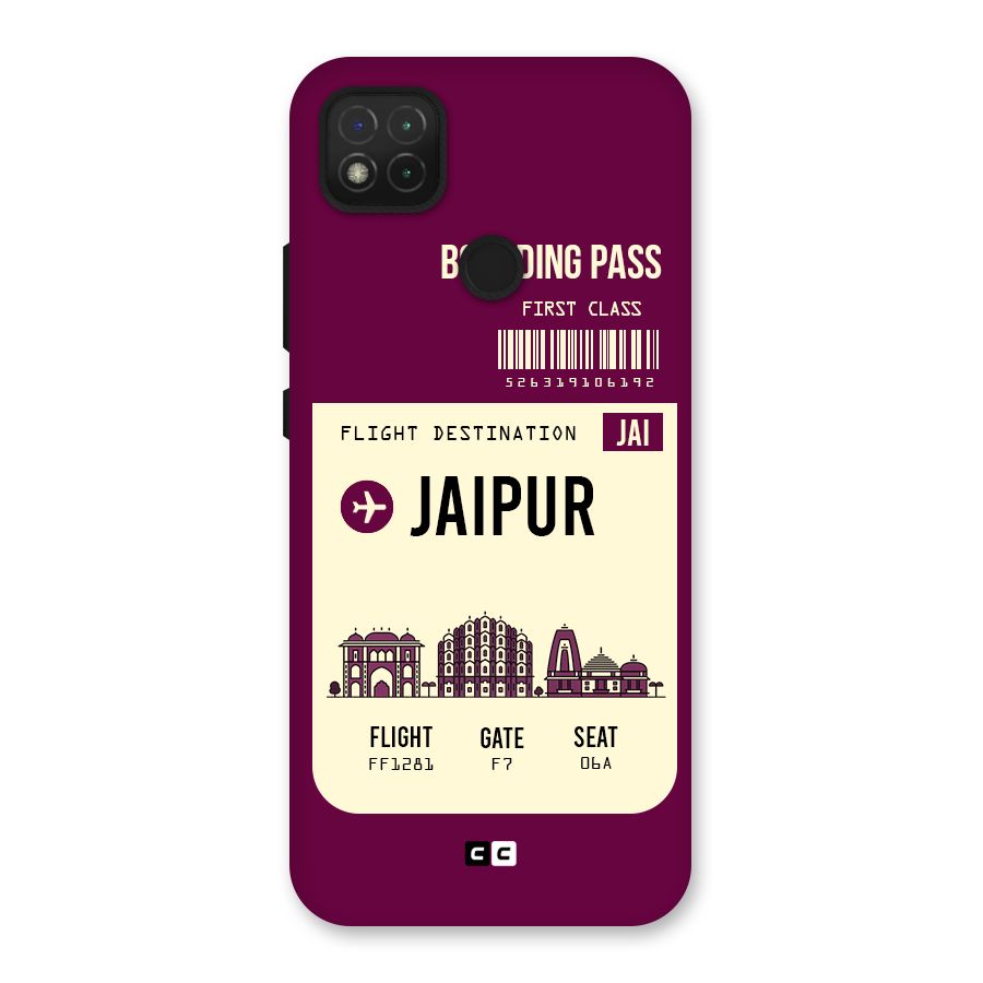 Jaipur Boarding Pass Back Case for Redmi 9