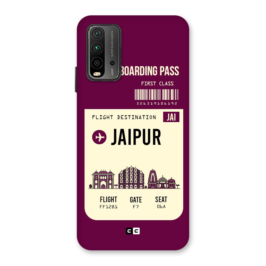 Jaipur Boarding Pass Back Case for Redmi 9 Power