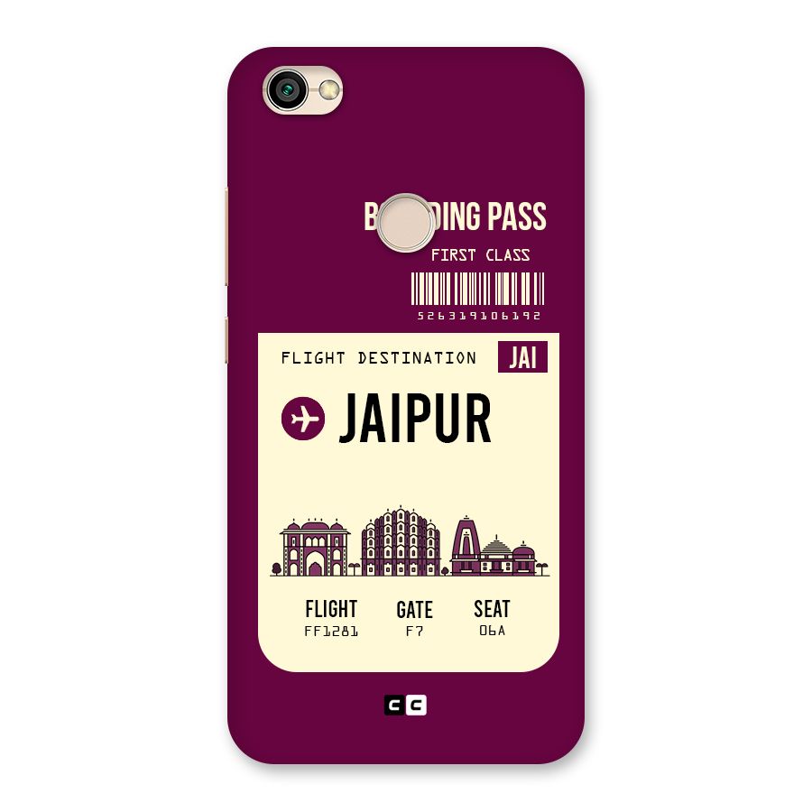 Jaipur Boarding Pass Back Case for Redmi Y1 2017
