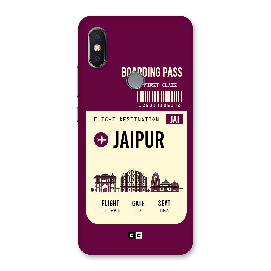 Jaipur Boarding Pass Back Case for Redmi Y2