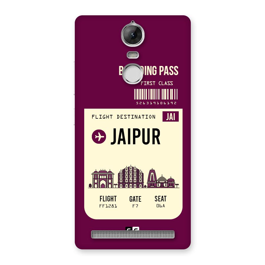 Jaipur Boarding Pass Back Case for Vibe K5 Note