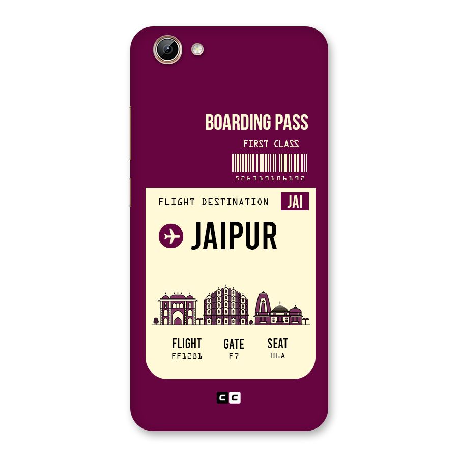 Jaipur Boarding Pass Back Case for Vivo Y71