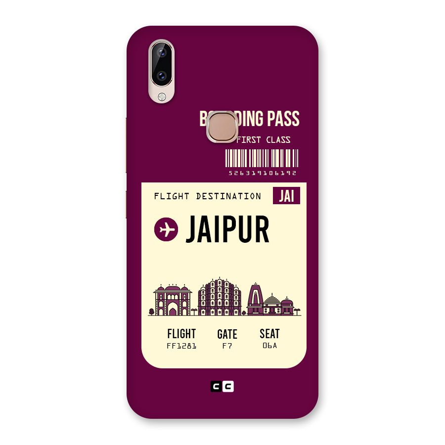 Jaipur Boarding Pass Back Case for Vivo Y83 Pro
