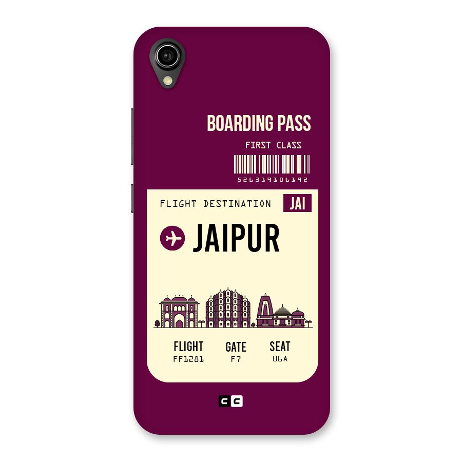 Jaipur Boarding Pass Back Case for Vivo Y90