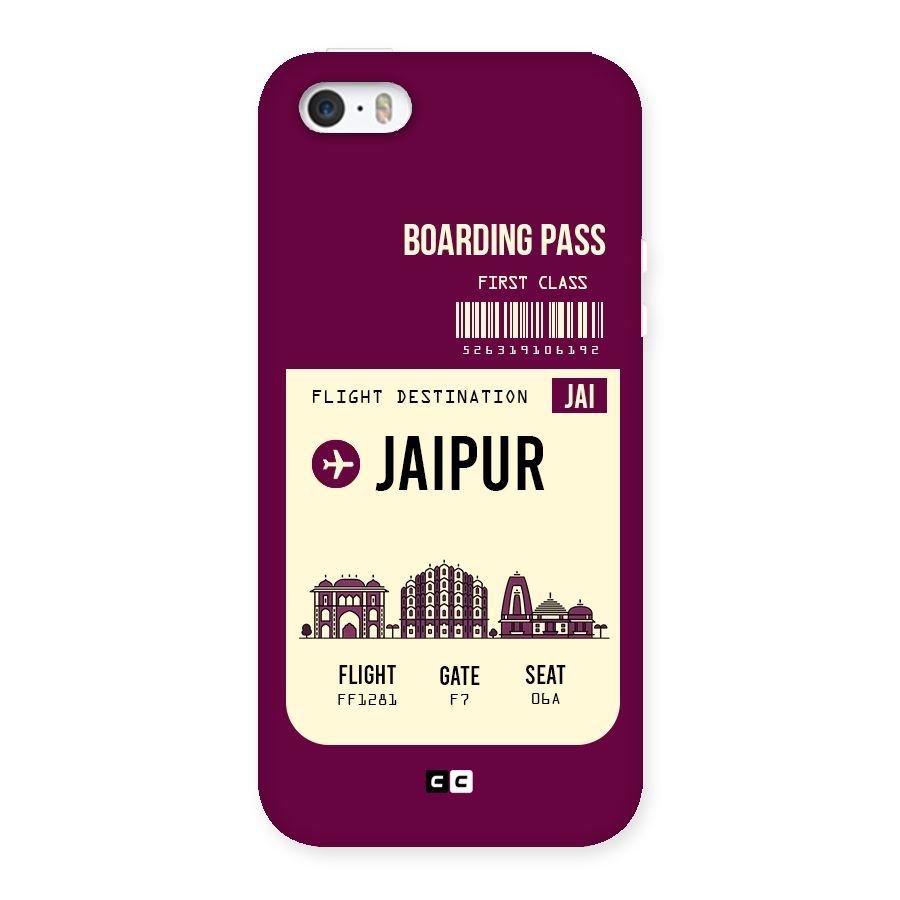 Jaipur Boarding Pass Back Case for iPhone SE