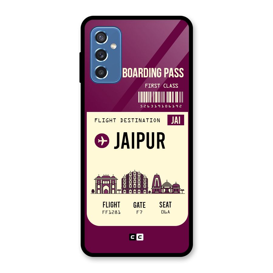 Jaipur Boarding Pass Glass Back Case for Galaxy M52 5G