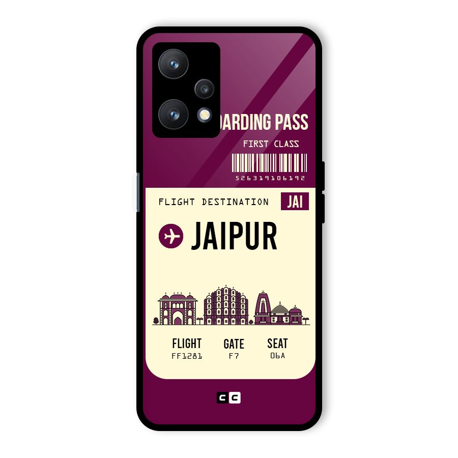 Jaipur Boarding Pass Glass Back Case for Realme 9 Pro 5G