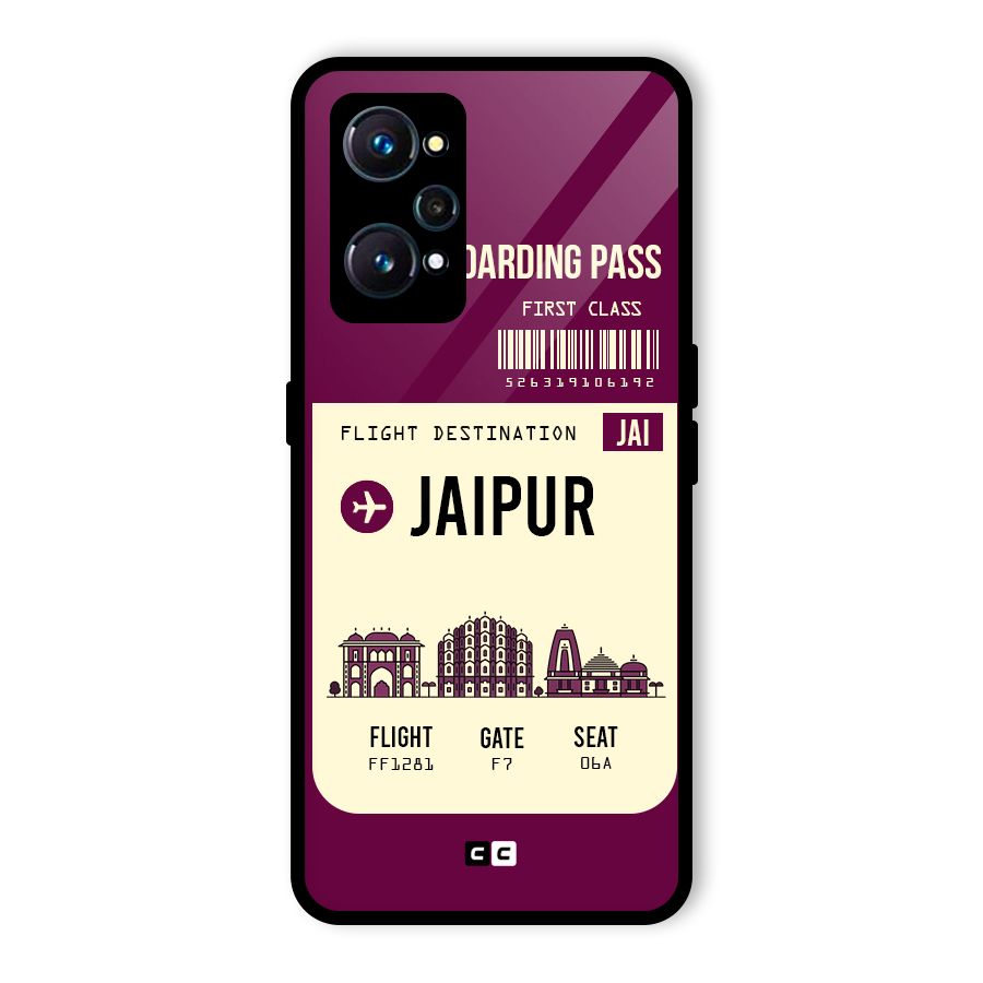 Jaipur Boarding Pass Glass Back Case for Realme GT 2