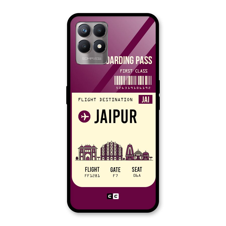 Jaipur Boarding Pass Glass Back Case for Realme Narzo 50
