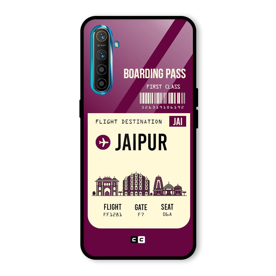 Jaipur Boarding Pass Glass Back Case for Realme X2