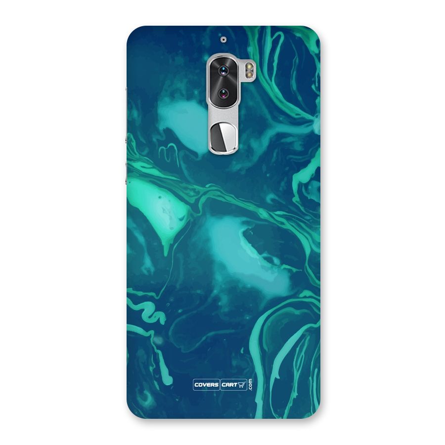Jazzy Green Marble Texture Back Case for Coolpad Cool 1