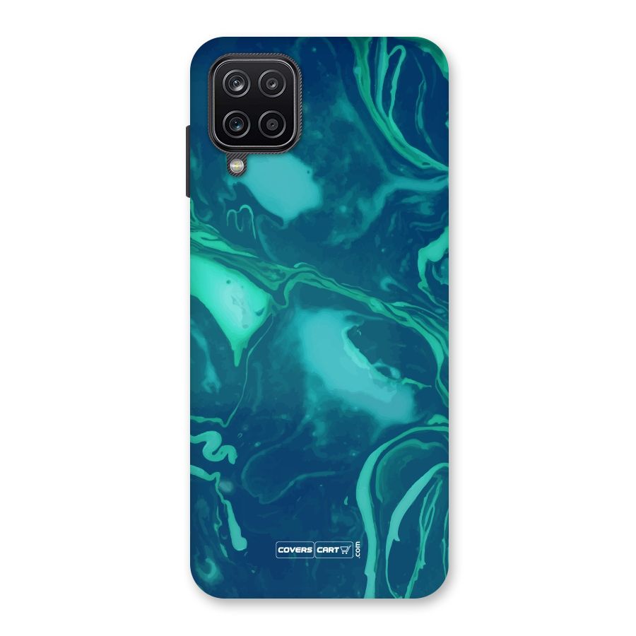 Jazzy Green Marble Texture Back Case for Galaxy A12