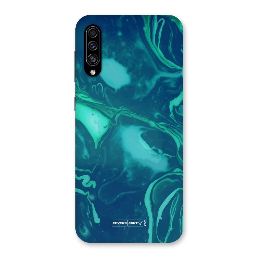 Jazzy Green Marble Texture Back Case for Galaxy A30s