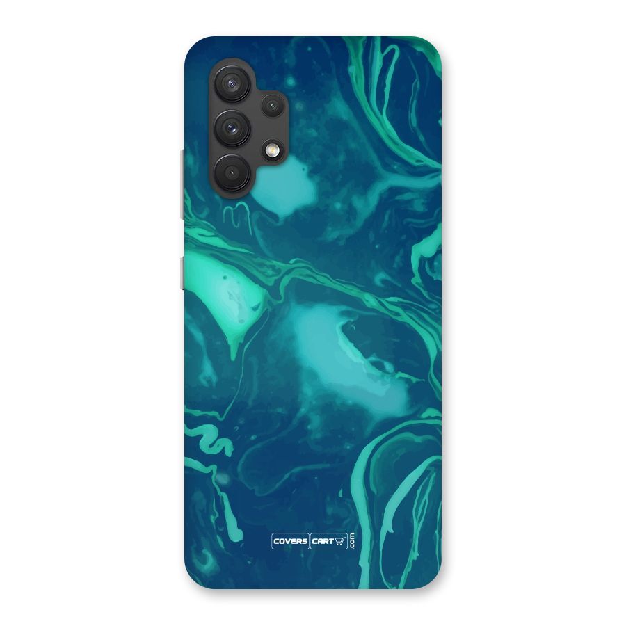 Jazzy Green Marble Texture Back Case for Galaxy A32