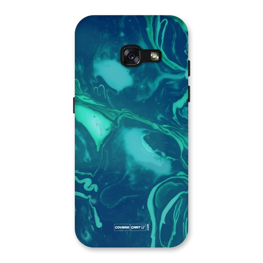 Jazzy Green Marble Texture Back Case for Galaxy A3 (2017)