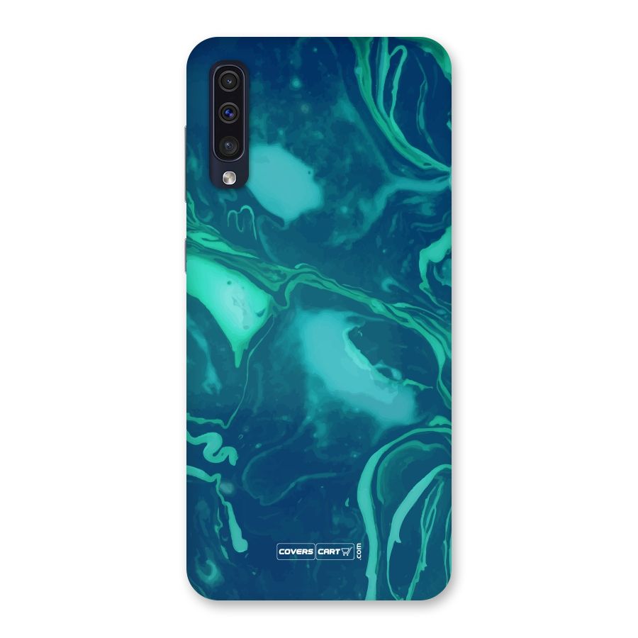 Jazzy Green Marble Texture Back Case for Galaxy A50s