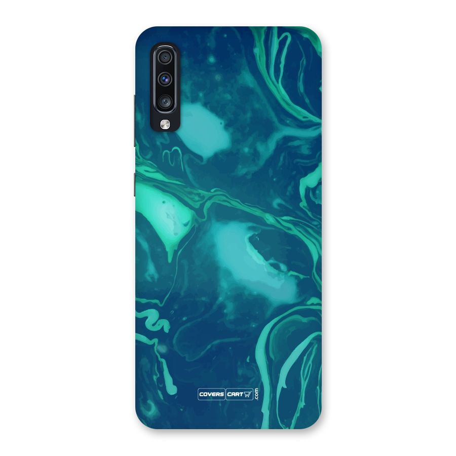 Jazzy Green Marble Texture Back Case for Galaxy A70